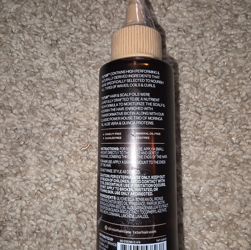 New TXTUR biotin hair‎ and scalp oil 3.88oz